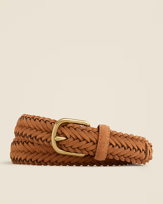 Kids' braided leather belt | J. Crew US