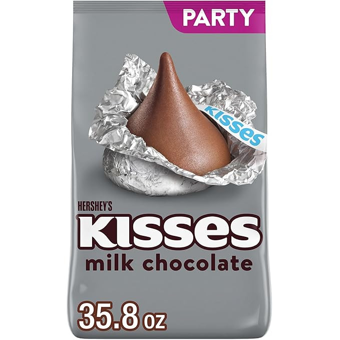 HERSHEY'S KISSES Milk Chocolate Candy Party Pack, 35.8 oz | Amazon (US)