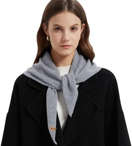 ACUSHLA 100% Merino Wool Triangle Scarf for Women Winter Neck Gaiter Warmer Knit Hooded Scarf Sof... | Amazon (US)