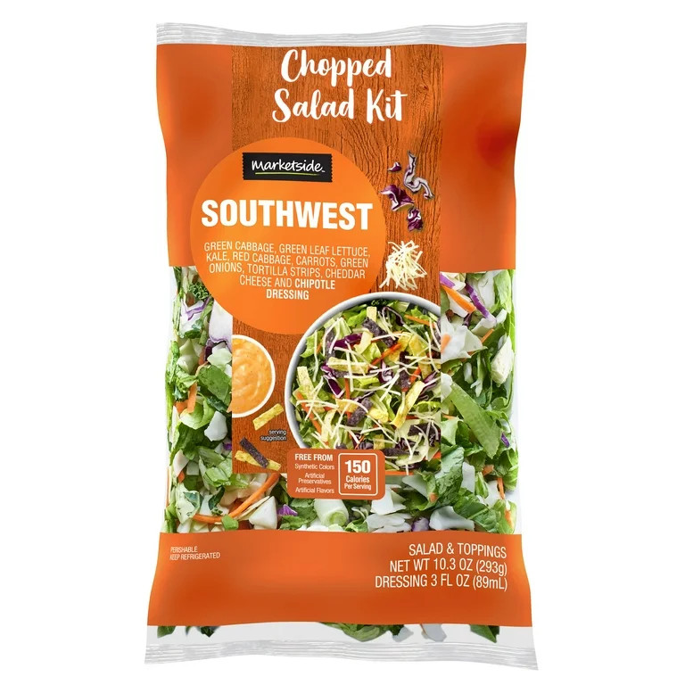 Marketside Southwest Chopped Salad Kit, 10.3 oz Bag, Fresh | Walmart (US)