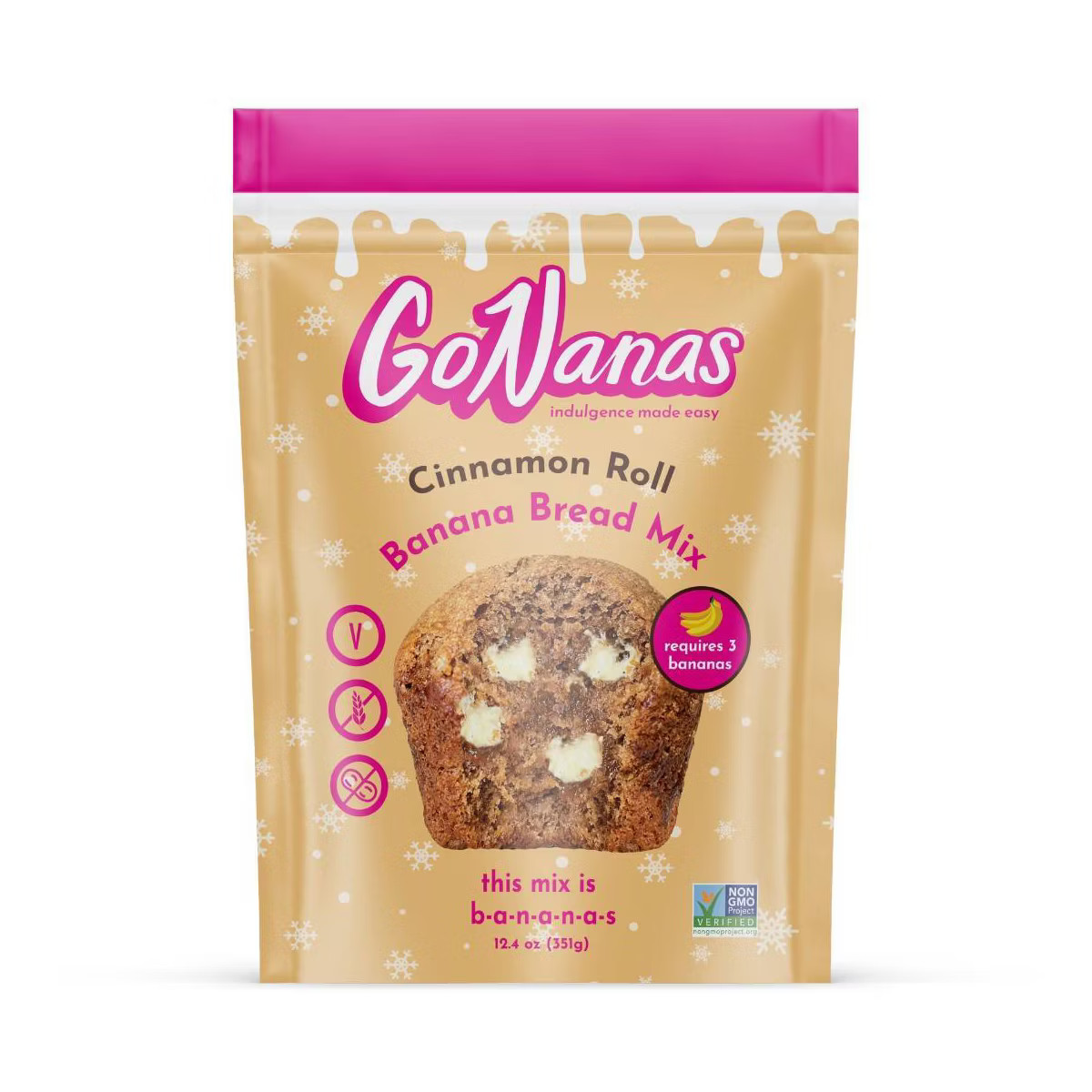 GoNanas Cinnamon Roll Banana Bread Mix - 12.4oz | Target