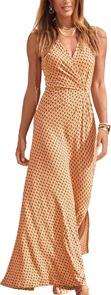 LASCANA Women's Knot Detail Maxi Dress | Amazon (US)