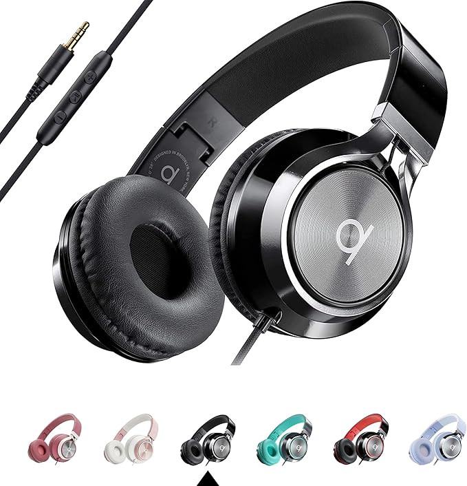 ARTIX CL750 Wired Headphones with Mic & Volume Control — Noise Isolating On-Ear Headphones for ... | Amazon (US)