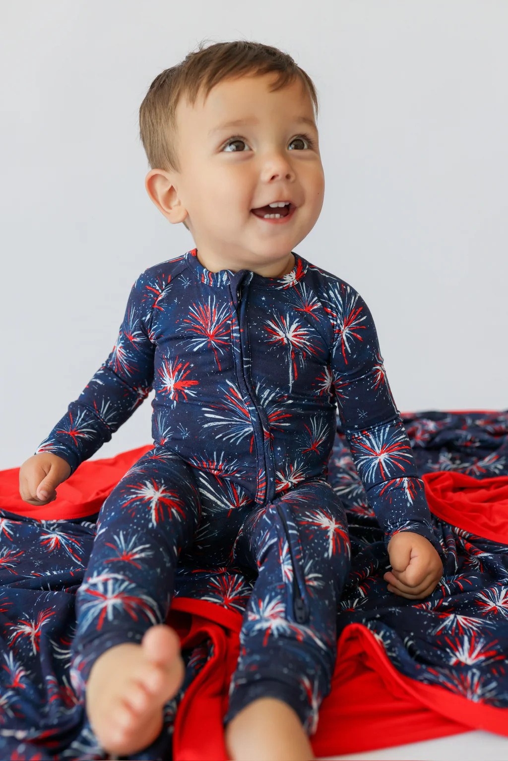 RED, WHITE & BOOM DREAM ROMPER | Dream Big Little