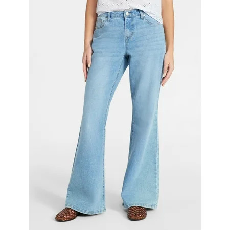 No Boundaries Baggy Flare Jeans 32.5 Inseam Women s 00-18 | Walmart (US)