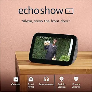 Amazon Echo Show 5, Smart display with 2x the bass and clearer sound, Charcoal | Amazon (US)