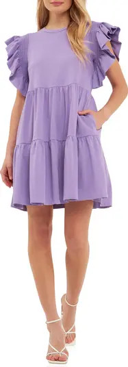 Ruffle Cotton Babydoll Minidress | Nordstrom