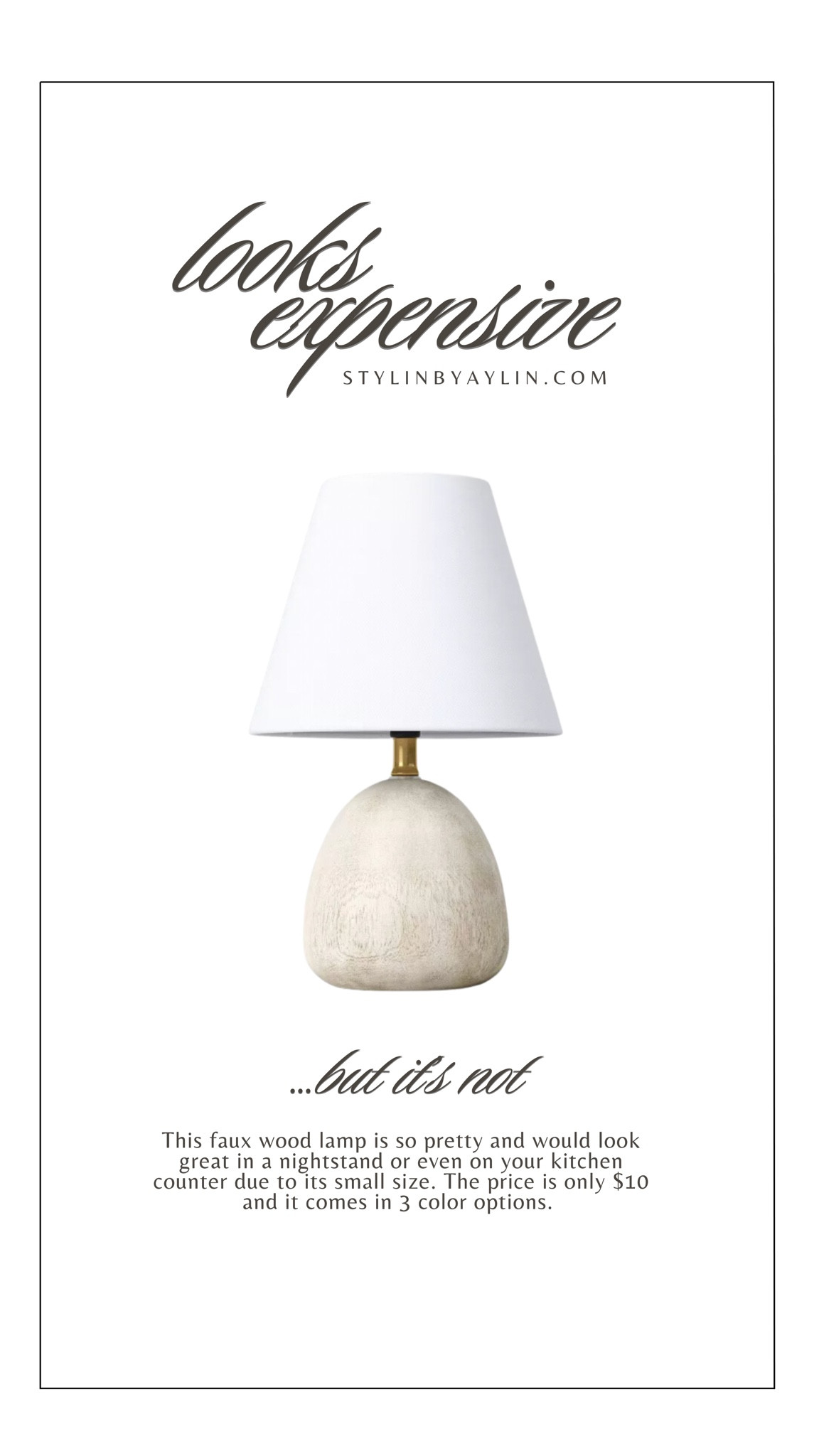 Cute table top lamp! $10 #stylinbyaylin

#LTKFindsUnder50 #LTKFindsUnder100 #LTKHome