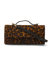 Made In Italy Haircalf Leather Top Handle Clutch | Handbags | Marshalls | Marshalls