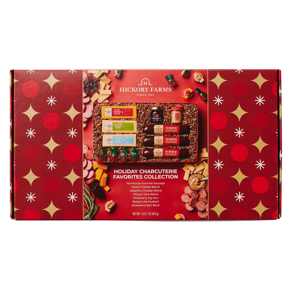 Hickory Farms Christmas Gift Set Christmas Charcuterie Favorites Collection - 21.75oz | Target