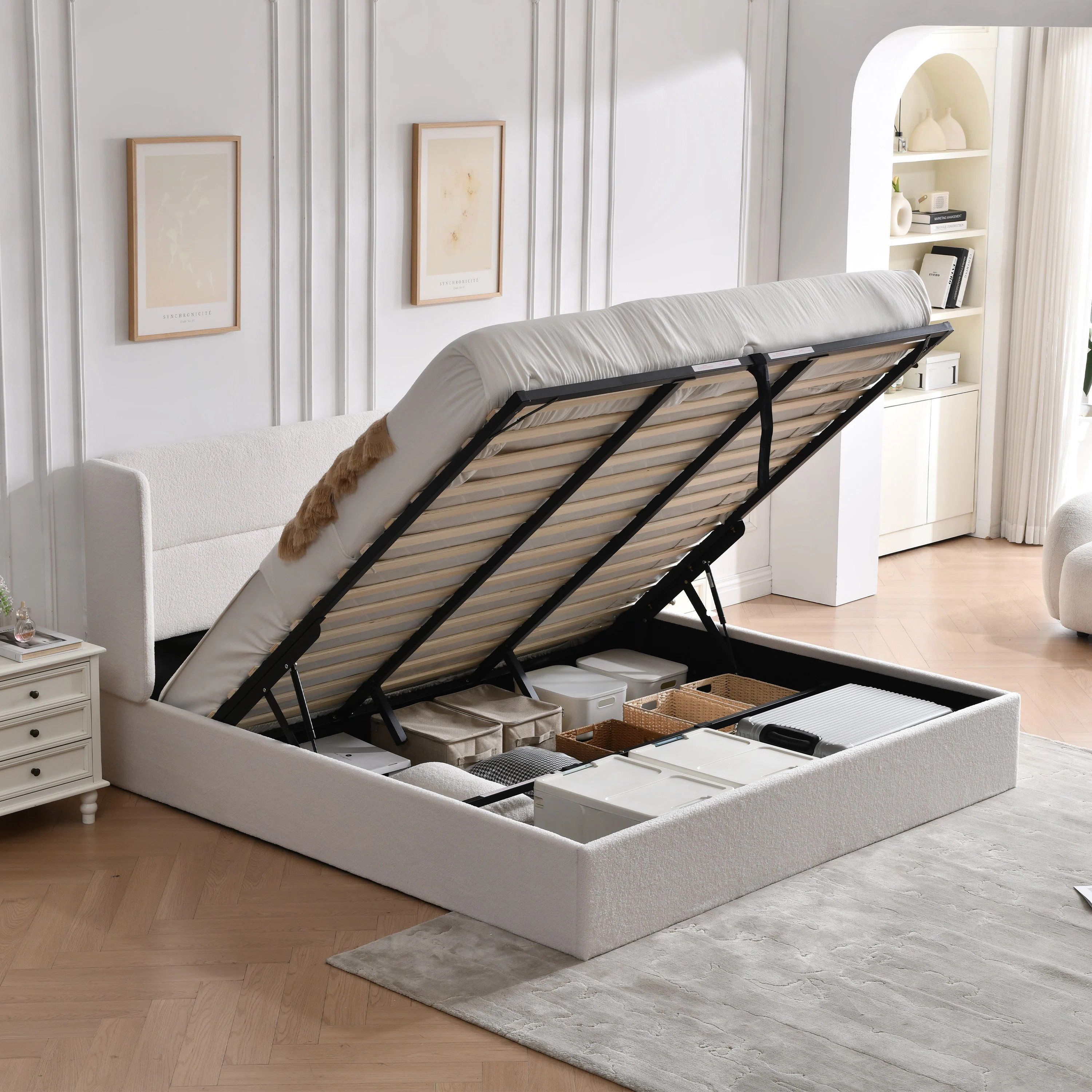 Gaillarde Hydraulic Lift Up Storage Upholstered Platform Bed | Wayfair North America