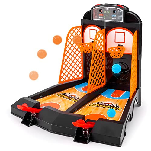 GOODLYSPORTS Mini Basketball, Table Top Games for Kids and Adults, Desktop Games, Desk Toys for Office for Adults, Basketball Gifts for Boys 8-12 | Amazon (US)