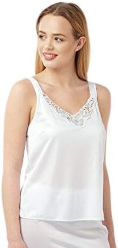 Suzy & Me Ladies White Guipure Lace Trim Camisole. | Amazon (UK)