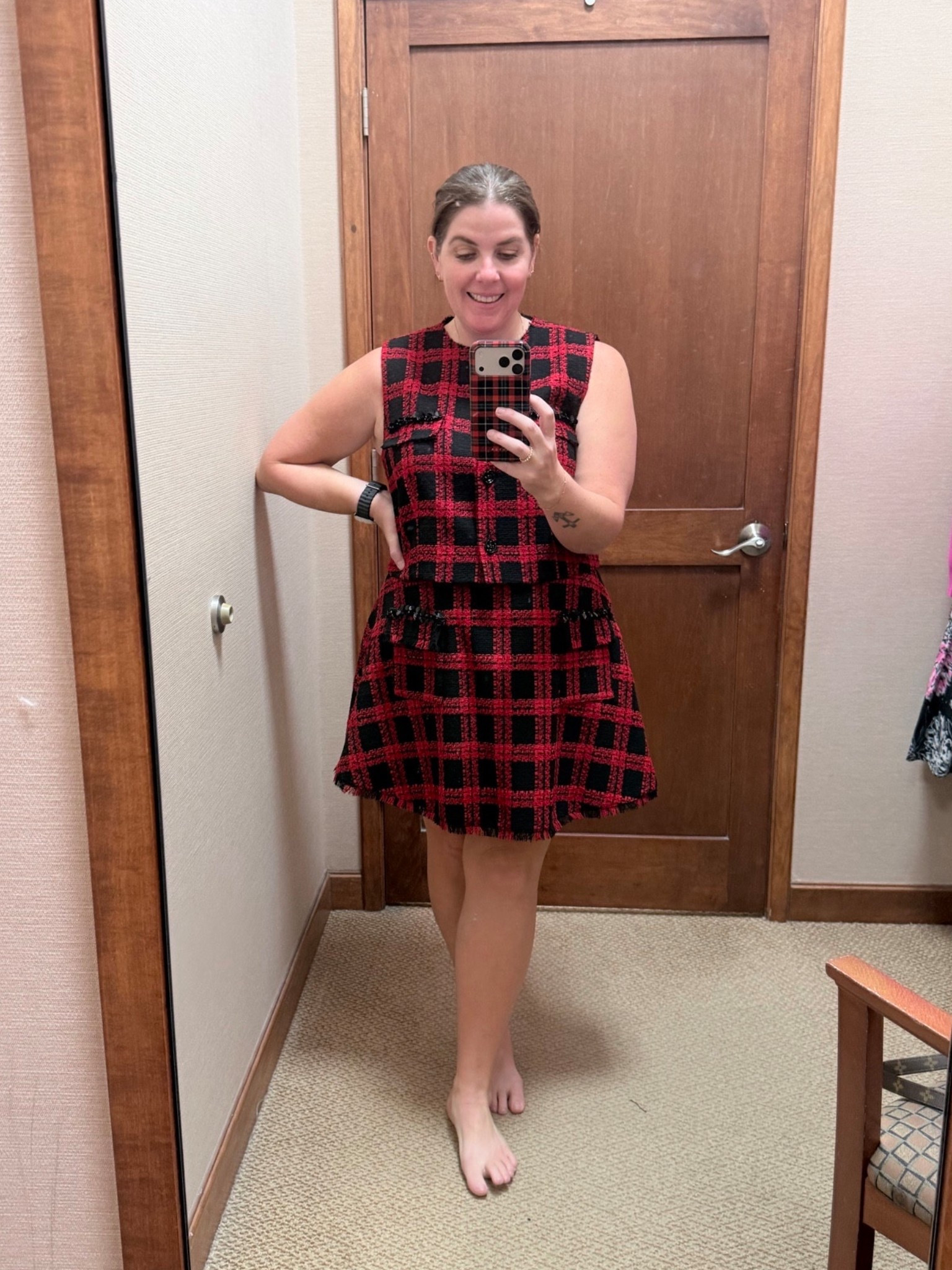 Looks like a dress, but it a skirt and top! This set is super cute and can take from the holidays and into the winter! The set is from Antonio Melani and both pieces run TTS! 

#LTKHoliday #LTKootd #LTKSeasonal