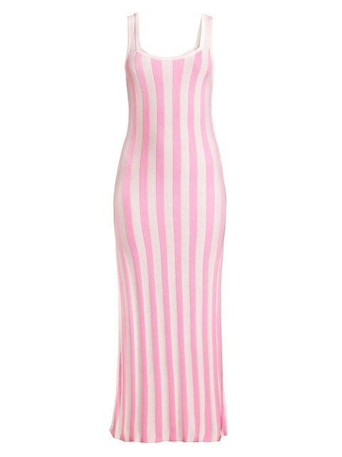 The Kimberly Striped Midi-Dress | Saks Fifth Avenue