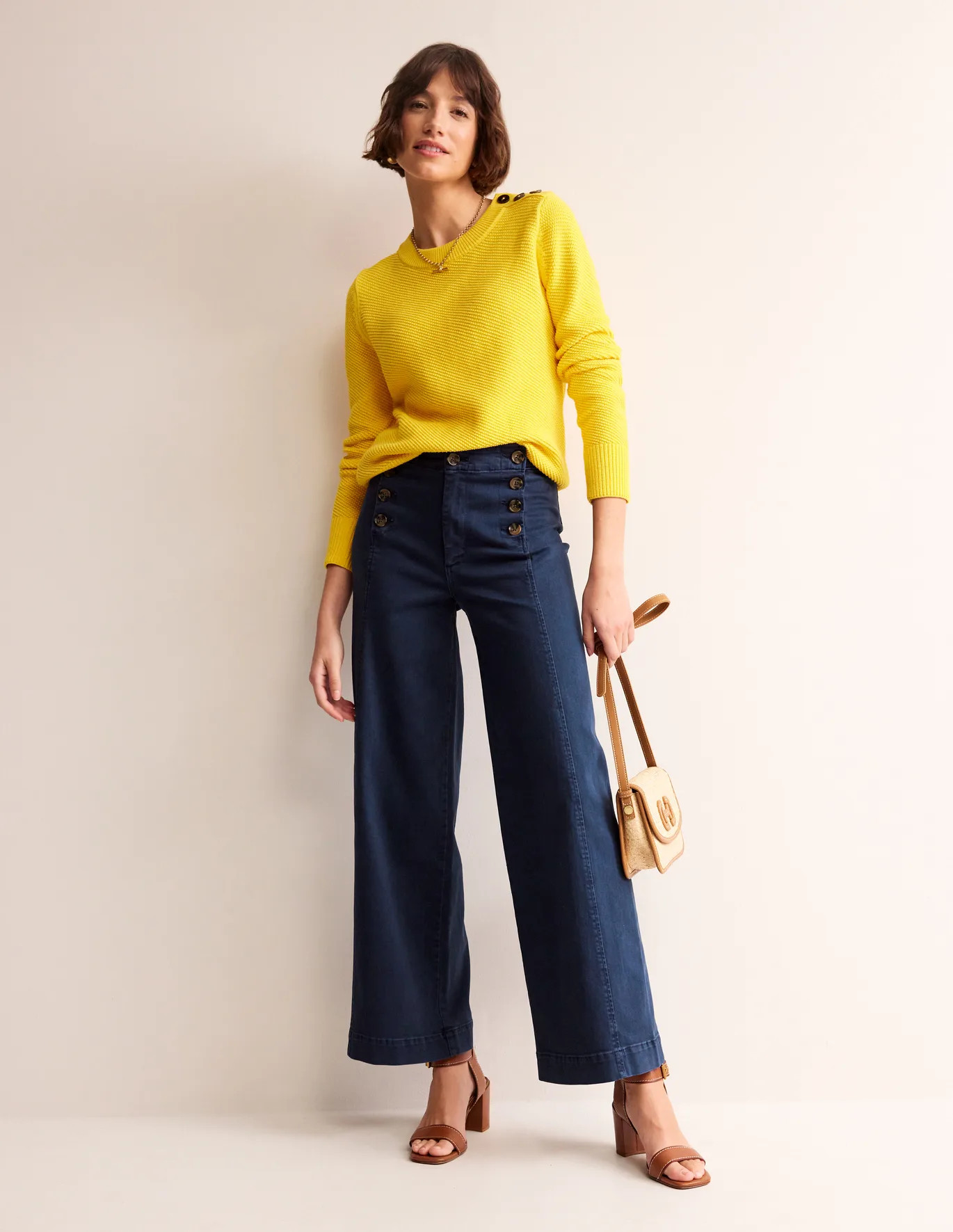 Sailor Wide Leg Trousers | Boden (UK & IE)