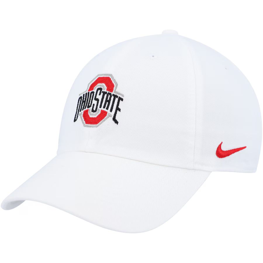 Ohio State Buckeyes Nike Heritage86 Logo Performance Adjustable Hat - White | Fanatics