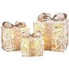 Homegear Christmas Set of 3 Pre-lit Gift Present Boxes with 60 LED Lights - Indoor or Outdoor Yar... | Amazon (US)