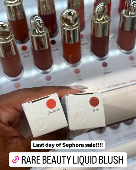 Last day for the Sephora sale and these Rare beauty blushes are a must!!

#LTKbeauty #LTKFind #LTKsalealert