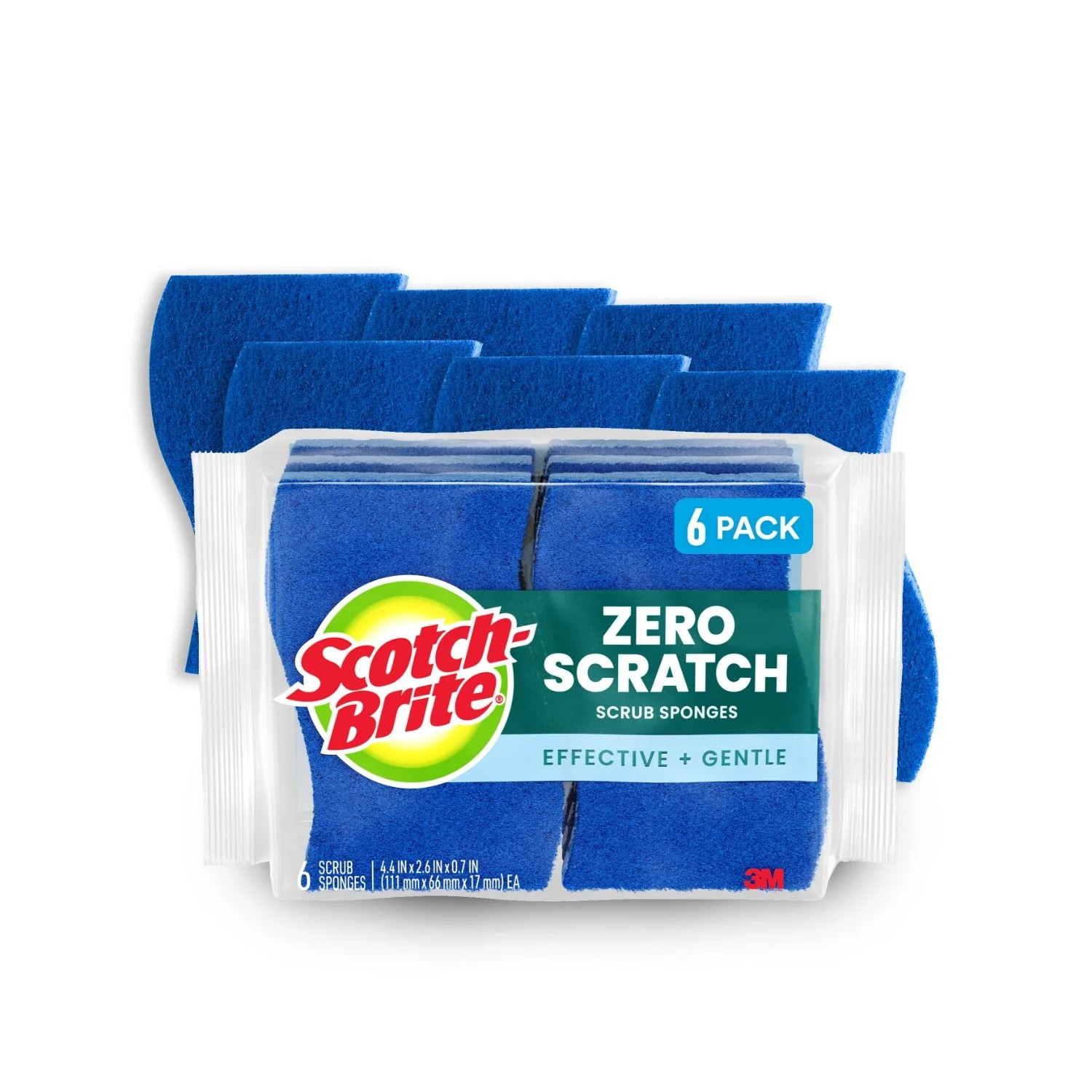 Scotch-Brite Non-Scratch, Zero Scratch Scrub Sponges, 6 Sponges | Walmart (US)