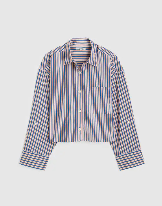 Straight-Hem Shirt in Poplin | Madewell