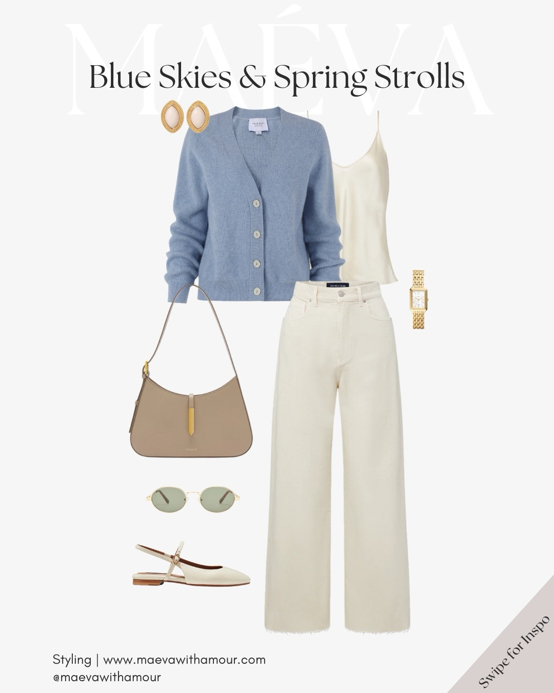 Serene blues, dreamy neutrals, and timeless elegance 💙 Whether you’re savoring a coffee or enjoying a relaxed spring outing, this look embodies effortless chic and comfort! 

💙 Sweater : The Shirt By Rochelle Behrens, The cashmere v-neck Sweater in Heather Blue, similar options linked below! 

What’s your favorite spring activity? Let me know below!

❤️ Adore this look? Comment SHOP to receive a DM with the link or head to the link in bio to shop the looks & more!

✨ Discover French-inspired style and chic wardrobe tips, designed to elevate your everyday fashion!

With Amour, M. 

#springstyle #effortlesschic #springcolors #parisianstyle #SpringFashion #OOTDInspo #flowers #outfitinspo #parisoutfit #spring 

#LTKSpringSale #LTKStyleTip #LTKSeasonal