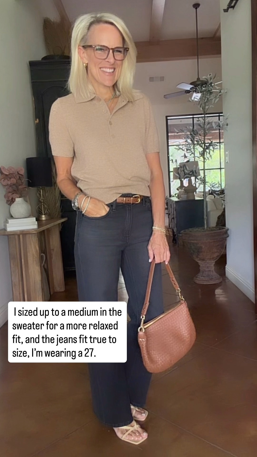 Black and brown is one of my favorite color combinations as we transition into fall. This Quince cashmere polo sweater is soft, timeless, and pairs perfectly with their black straight-leg denim for an elevated everyday look. I sized up to a medium in the sweater for a more relaxed fit, and the jeans fit true to size, I’m wearing a 27.

💡 LTK MADE EASY
❤️ Heart = Support my posts!
🔖 Save = Get sale & restock alerts
📋 Lists = Keep favorites organized
📲 Share = Send lists and products to a friend. Hello, Christmas List!
💬 Comment = Ask me anything about what I’m wearing. :-)

#LTKSeasonal #LTKOver40 #LTKootd