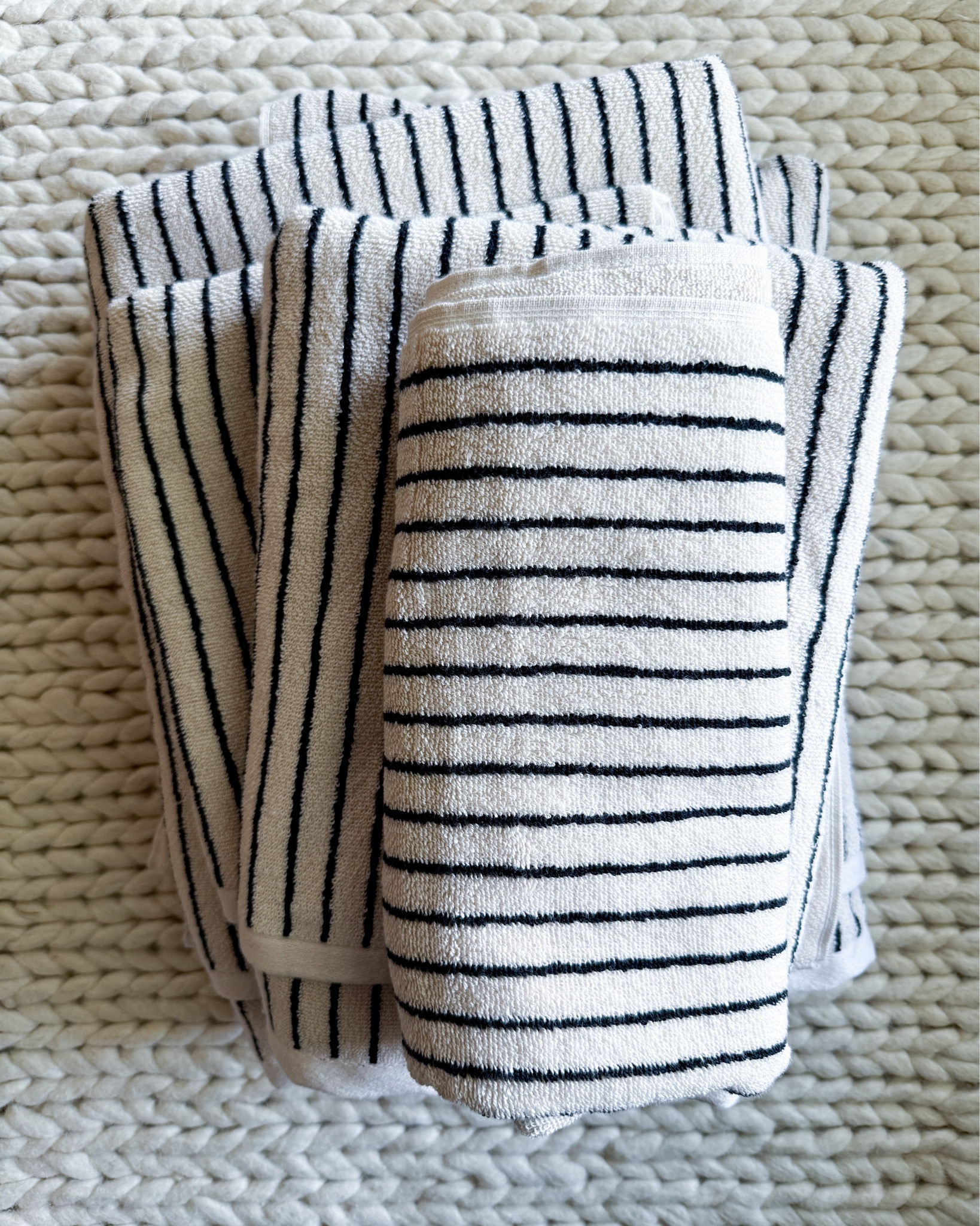 We’ve had our Loomia Arnold Bath Sheets for just over a year now & they just keep getting better. That’s honestly the best thing I can say about a towel! They’re one of those things that gets softer & more broken in with every single wash. 570 GSM means the cotton is densely woven, so you get that thick, heavyweight feel that wraps around you like an actual spa towel. A year in & they’re on another level. OEKO-TEX certified & chemical-free which I love. What makes this brand extra special is that The Loomia is a small, family-owned business; the family is originally from Turkey so they truly know their craft. Linked in my LTK shop! 

turkish cotton towels - striped bath towels - luxury bath sheets - loomia towels - neutral bathroom decor - quiet luxury home - elevated bathroom aesthetic - ltk home finds - spa bathroom - japandi bathroom - organic modern home - small business home finds - aesthetic bathroom decor - quality home finds - bathroom upgrade

#LTKgrwm #LTKHome #LTKselfcare