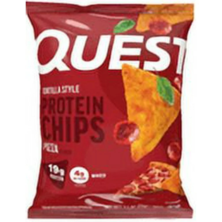 Quest Tortilla Style Protein Chips with 19g of Protein,Pizza Flavor, 1.1 Oz, Single | Walmart (US)