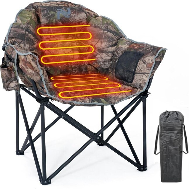 Esazn Polyester Camo Folding Camping chair Carrying Strap/Handle Included | Lowe's