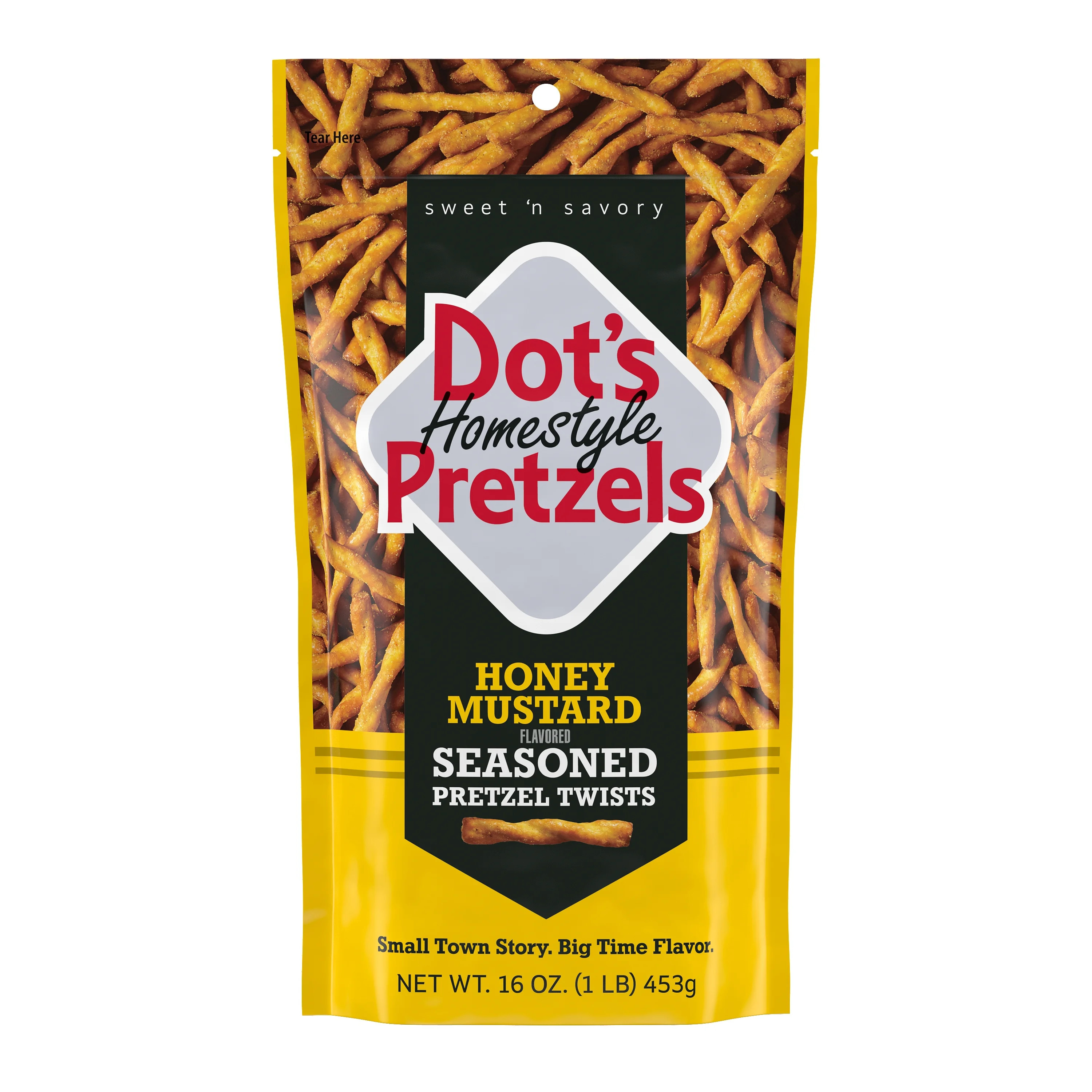 Dot's Pretzels Honey Mustard Seasoned Pretzel Twists Snack, 16 oz | Walmart (US)