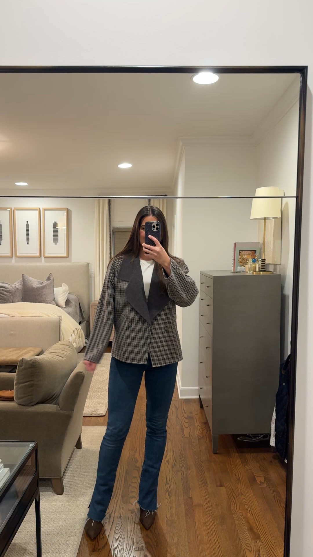 Winter outfit, date night outfit, plaid coat

#LTKHoliday #LTKootd