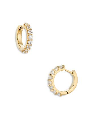 Huggie Hoop Earrings in 18K Gold Plated or Rhodium Plated | Bloomingdale's (US)