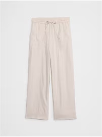 Straight Linen-Blend Pull-On Pant | Banana Republic Factory