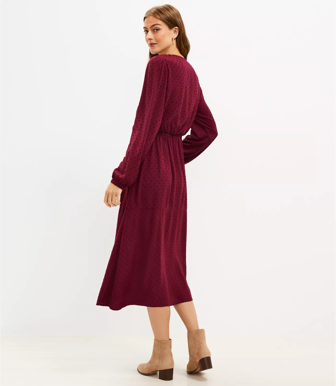 Midi Wrap Dress | LOFT