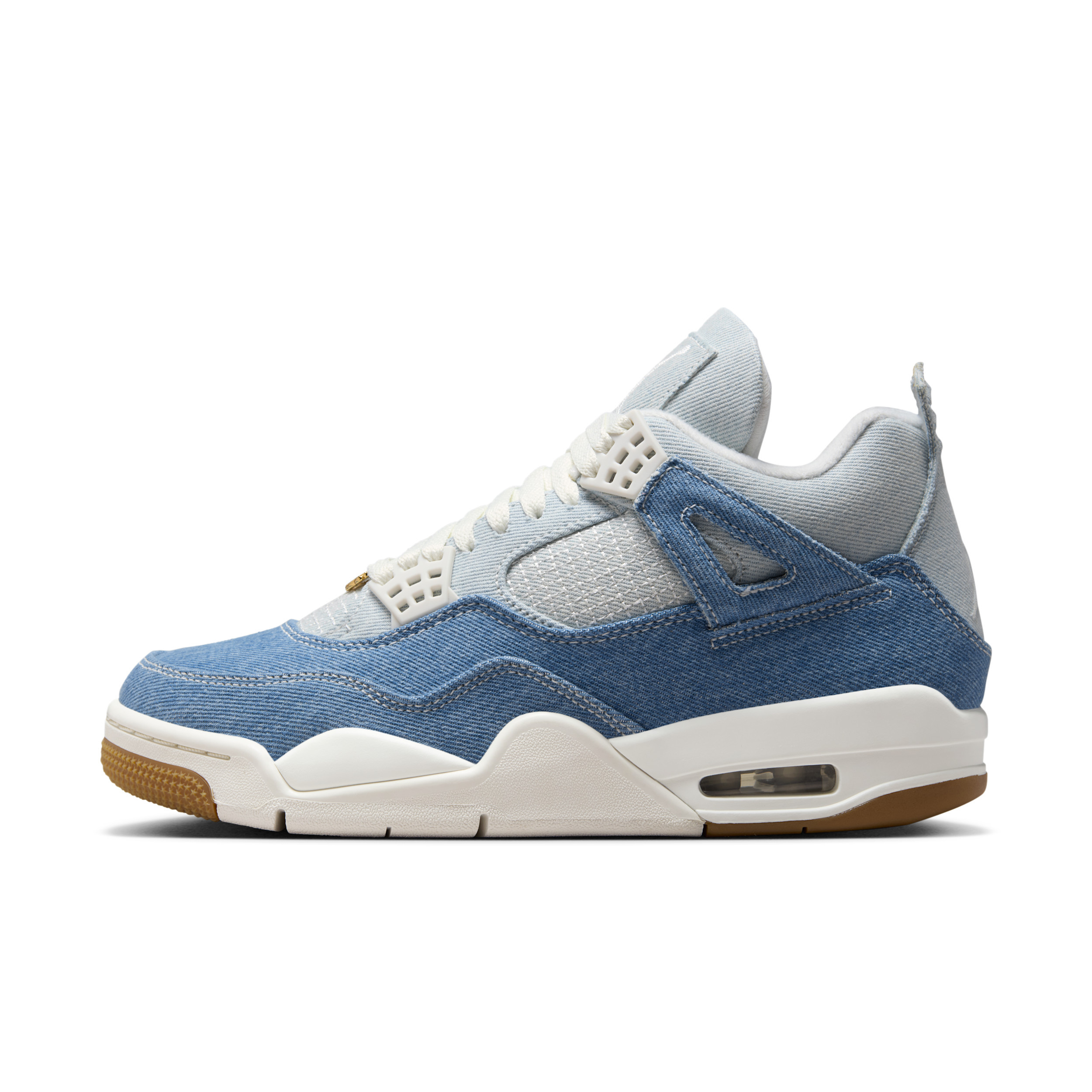Women's Air Jordan 4 Retro "Worn Blue" Shoes in White | IB6716-100 | Nike (US)