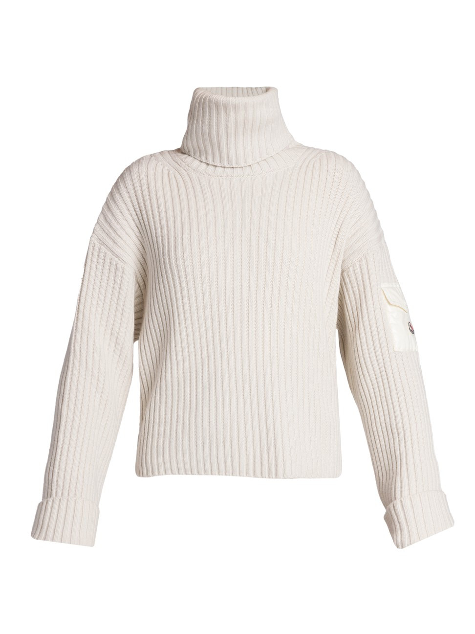 Women's Wool Turtleneck Sweater - White - Size Large | Saks Fifth Avenue