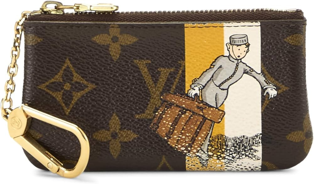 Amazon.com: Louis Vuitton, Pre-loved Yellow Monogram Canvas Groom Pochette Clefs, Yellow : Clothi... | Amazon (US)