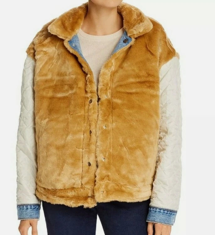 Levi’s Reversible Faux Fur & Denim Trucker Jacket Size Women's Medium NWT | eBay | eBay US