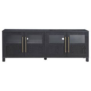 Meyer&Cross Holbrook Black Grain Rectangular TV Stand for TV's up to 75 in. TV1721 - The Home Dep... | The Home Depot