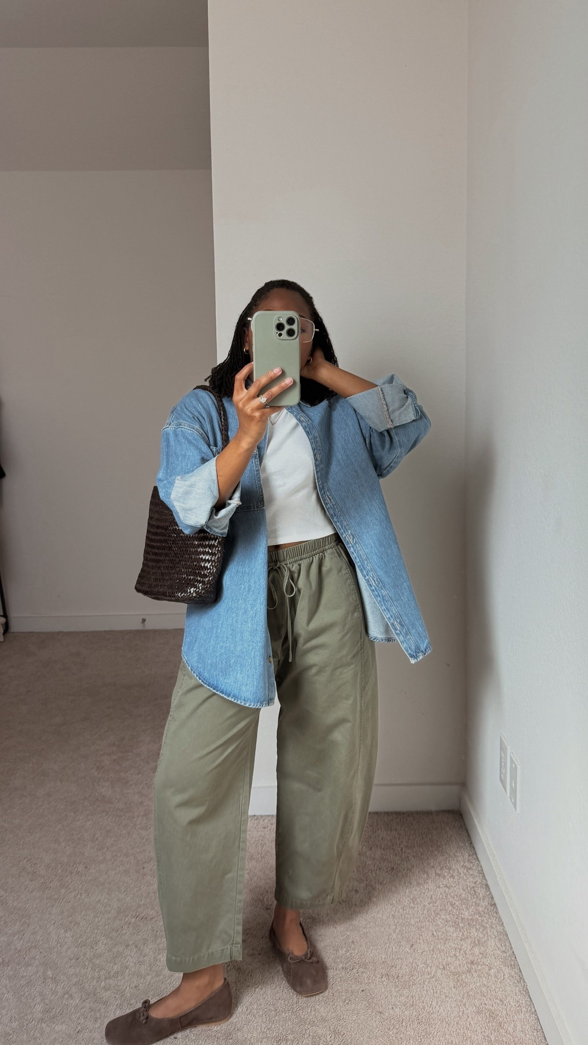 my favorite types of outfits ✨ 

Cool girl, boyfriend shirt, denim jacket, barrel pants, early spring fit 
@Madewell @abercrombie 

#LTKSaleAlert #LTKSeasonal #LTKPetite