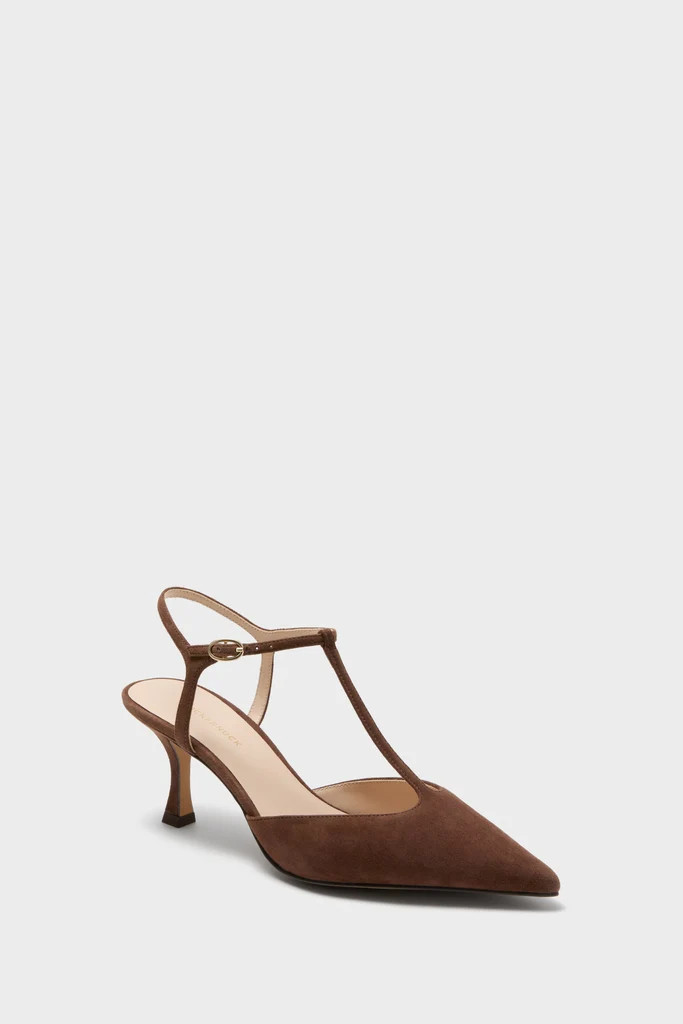 Chocolate Suede Margot Heels | Tuckernuck (US)