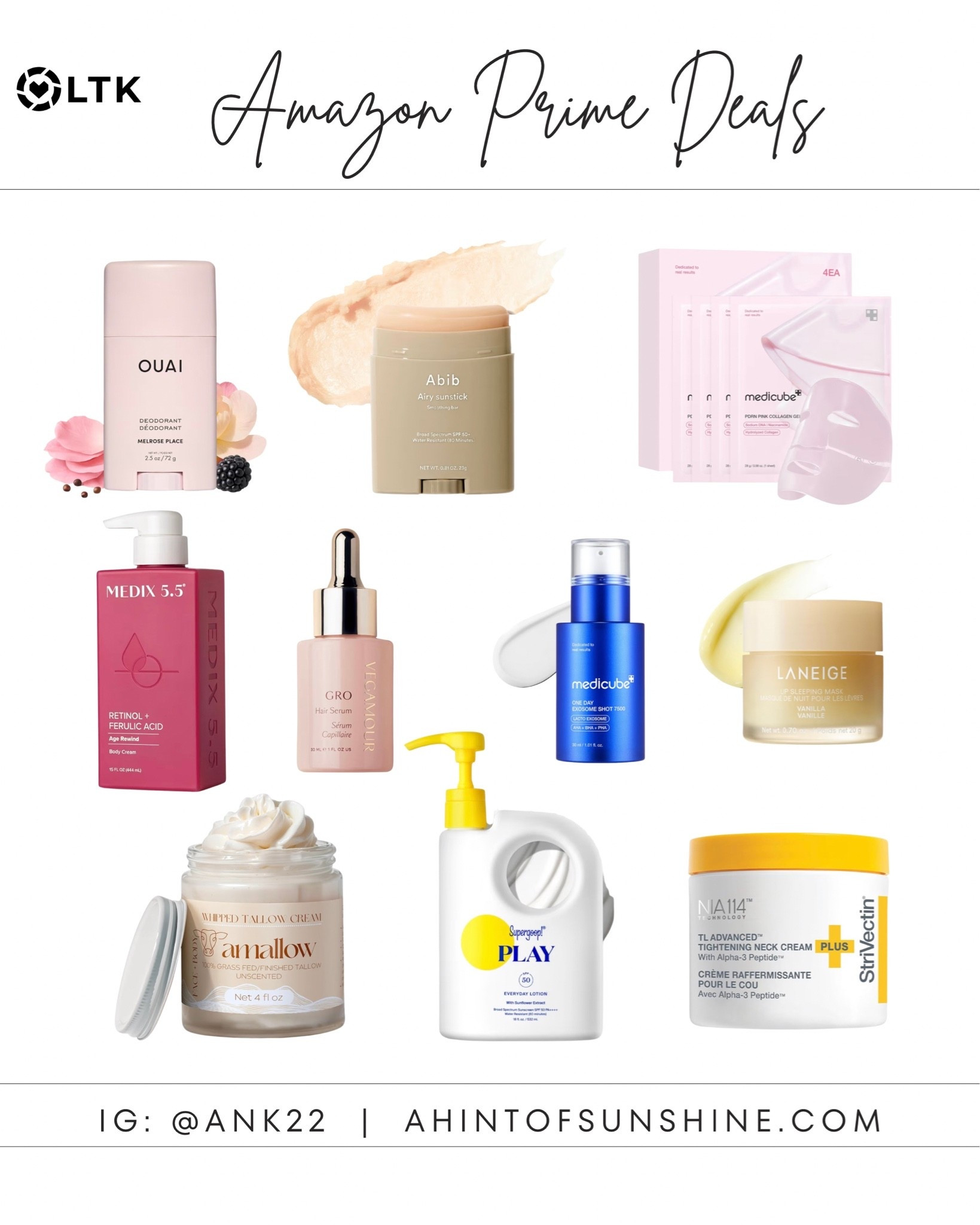 Amazon Prime Deals are here, and some of my absolute favorite products are included! 🤍 If you’ve had your eye on any of these, now is a great time to stock up—many are up to 35% off for a limited time. I’ve shared a few of my go-to favorites!

#LTKselfcare #LTKmorningroutine #LTKSaleAlert