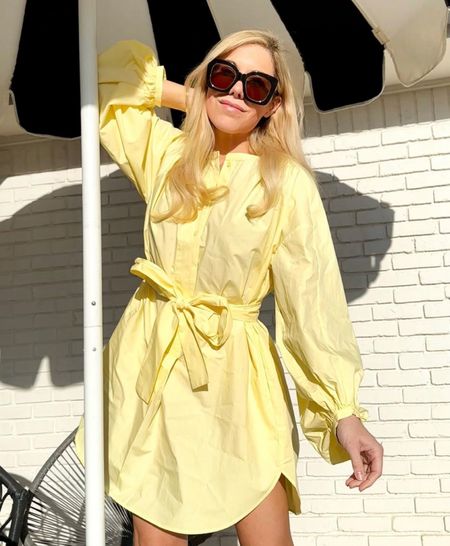 Yellow dress
Dress
Gucci sunglasses 

Resort wear
Vacation outfit
Date night outfit
Spring outfit
#Itkseasonal
#Itkover40
#Itku

#LTKfindsunder100 #LTKparties