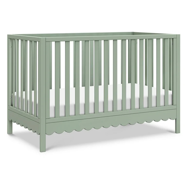 daVinci Sammy Scallop 4 in 1 Convertible Crib, Light Sage | Walmart (US)