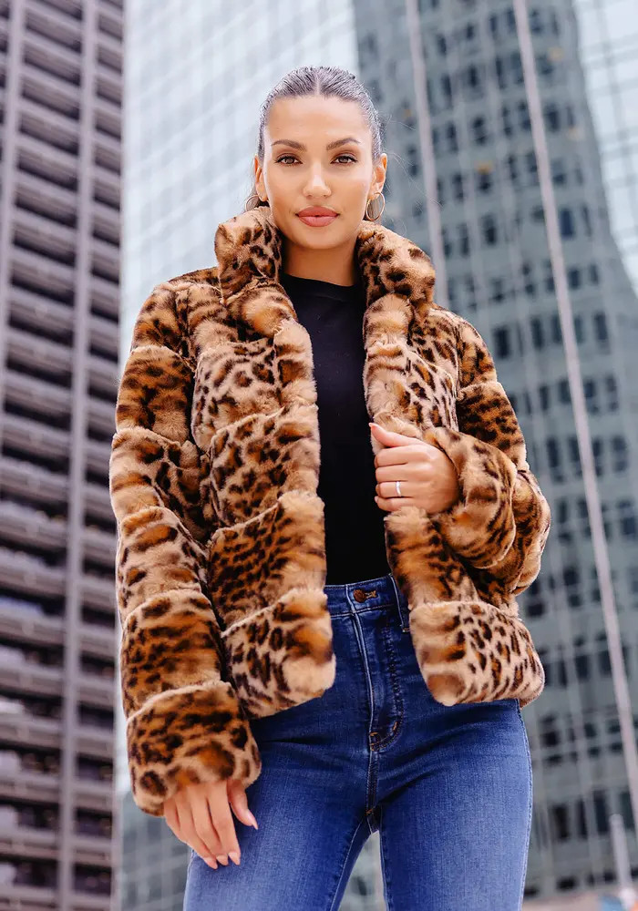 Posh Quilted Faux Fur Jacket | Nordstrom