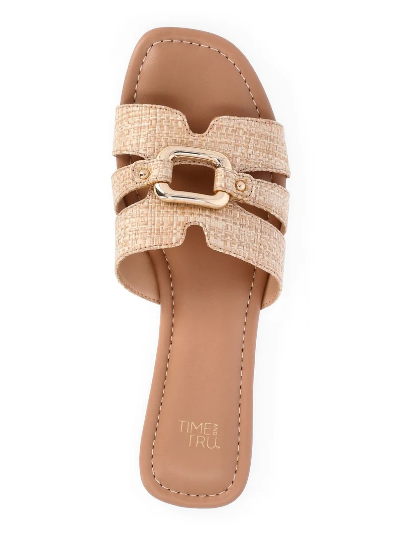Time and Tru Women's Hardware Slide Sandals | Walmart (US)