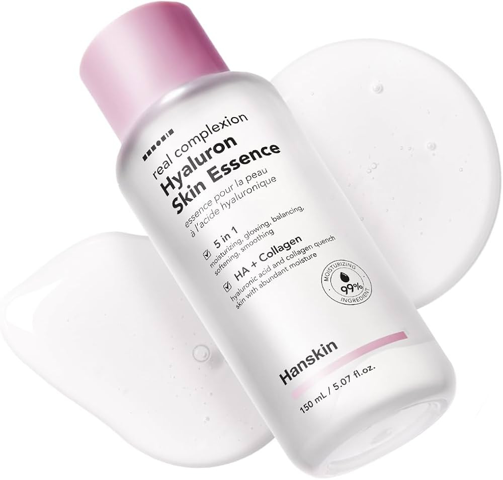 Hanskin Hyaluron Skin Essence, Hyaluronic Acid Toner, Dry Skin, 5.07 fl oz | Amazon (US)