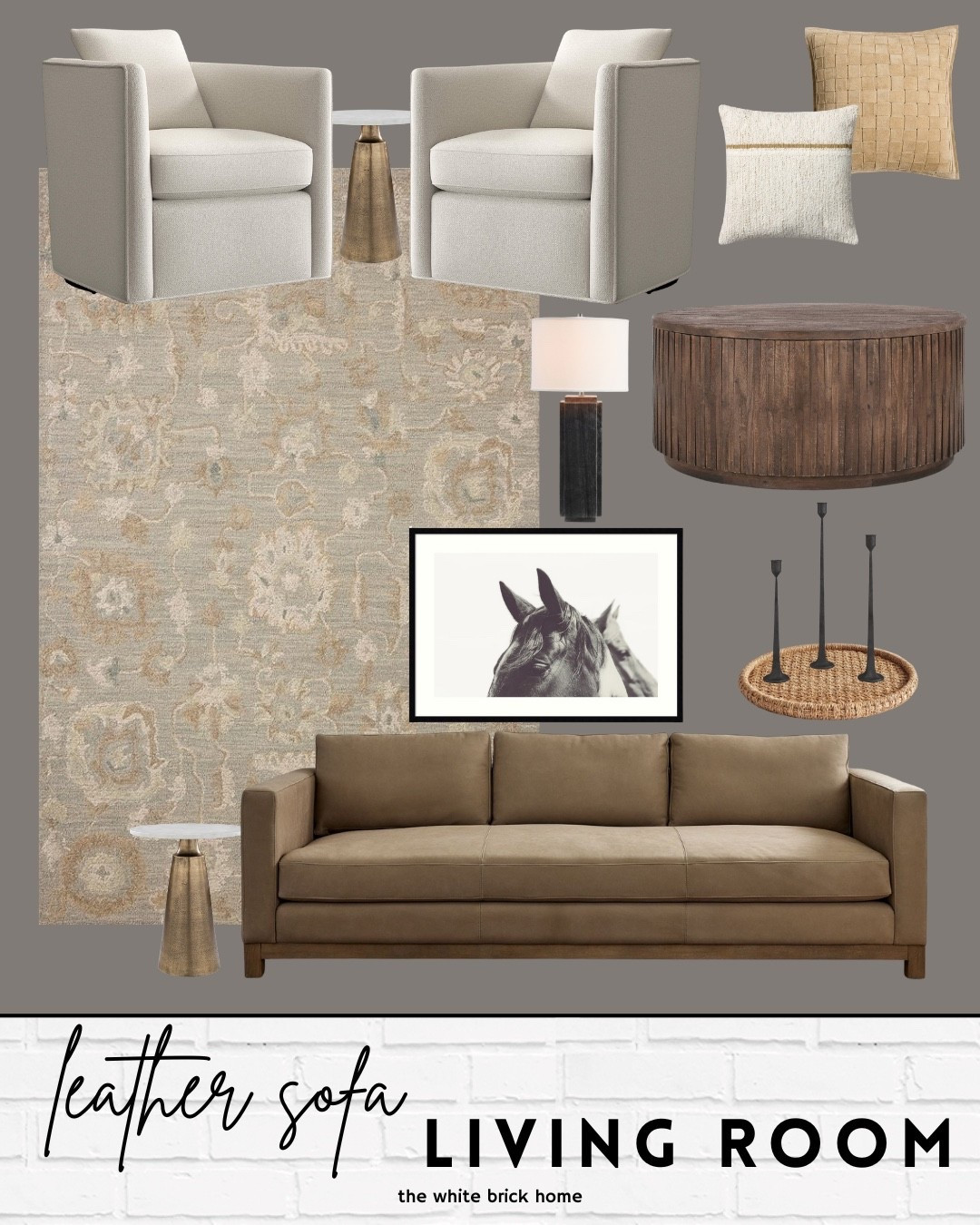 A beautiful, warm living room idea! 

🖤🖤

Living room, living room design, living room ideas, living room decor, living room coffee table, living room seating, living room furniture, living room sofa, living room accent chairs, living room table, wall art, horse wall art, area rug, loloi rug, candle sticks, throw pillows, pottery barn inspired living room, pottery barn, Wayfair, crate and barrel 

#LTKSaleAlert #LTKHome #LTKStyleTip
