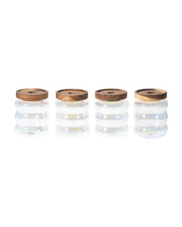 4pk 21.4oz Luster Rib Bubble Pantry Canisters | TJ Maxx